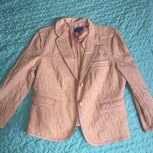 Women’s Simply Vera Wang Peach Textured Blazer - Size Large